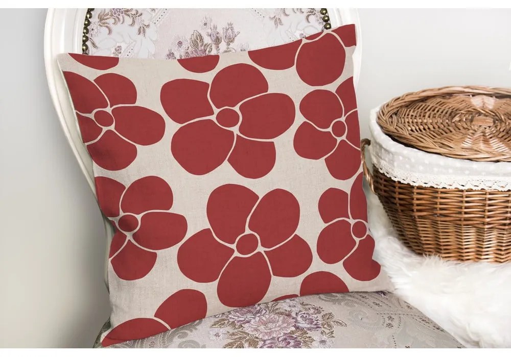 Poszewka na poduszkę 43x43 cm Red Meadow – Mila Home