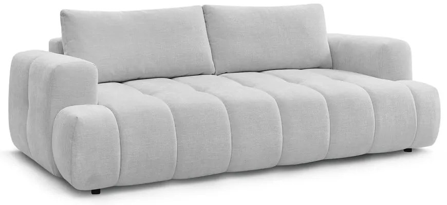 Jasnoszara rozkładana/ze schowkiem sofa 251 cm Fuji – Bobochic Paris