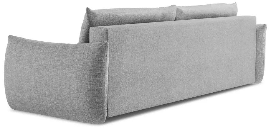 Jasnoszara rozkładana sofa 230 cm Leila – Makamii