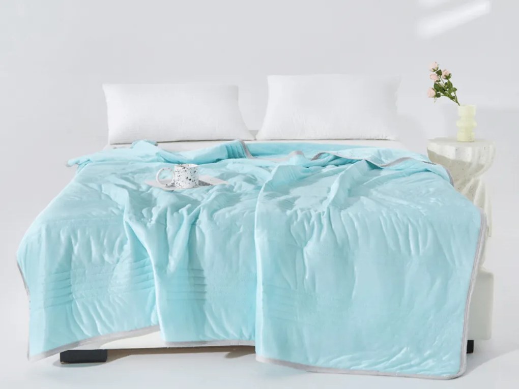 Chłodząca letnia kołdra CELIA, miętowa Rozmiar: 140 x 200 cm