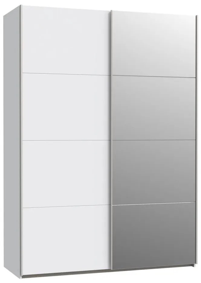 Szafa z lustrem KARO 150x210 cm biała