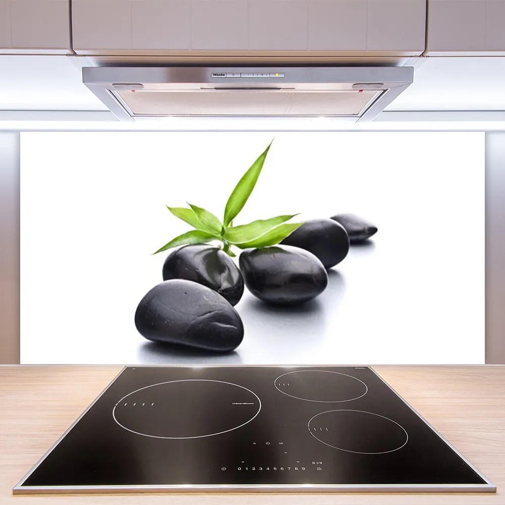 Szkło do Kuchni na Ścianę Artystyczny Układ Kamieni