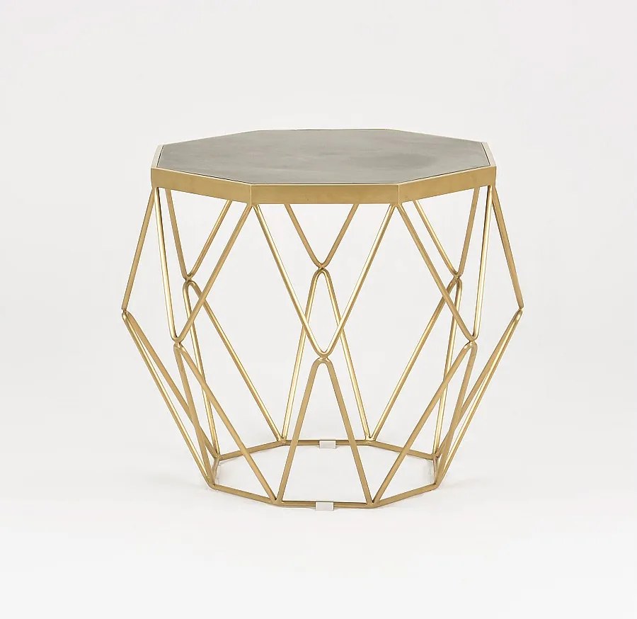 Stół 68x55x68 cm złoty glamour gl1715