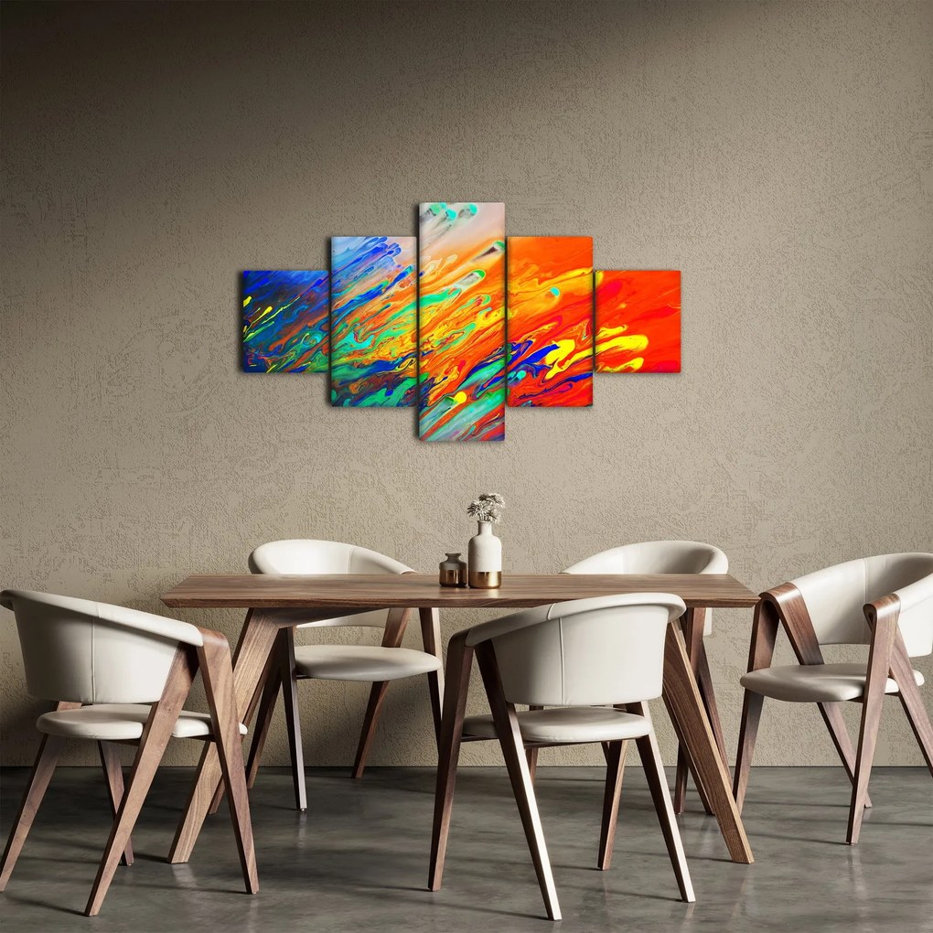 Obraz - Kolorowa abstrakcja (125x70 cm)