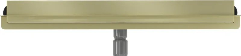 Mexen Flat Wall odpływ liniowy ścienny 2w1 60 cm, złoty szczotkowany - 1A30060