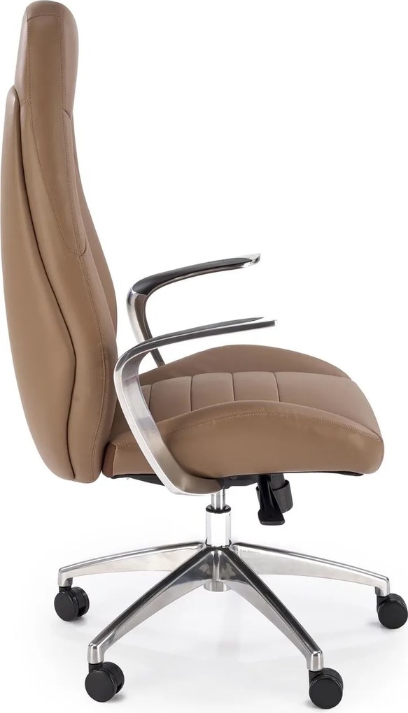 Ciemno-beżowy fotel gabinetowy Darwin Halmar