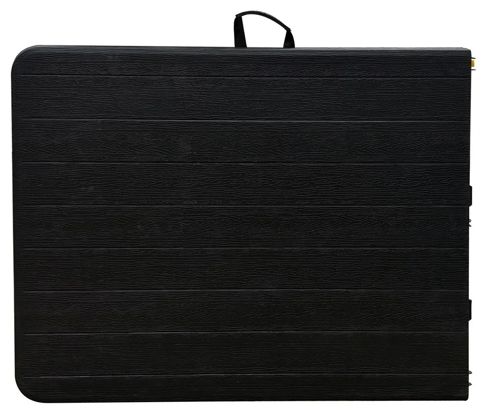 Autronic Stół ogrodowy, metal, plastik, czarny,AZ-K100 3 BK