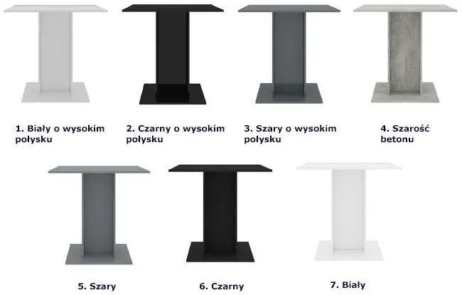 Biały stół z płyty meblowej - Malto
