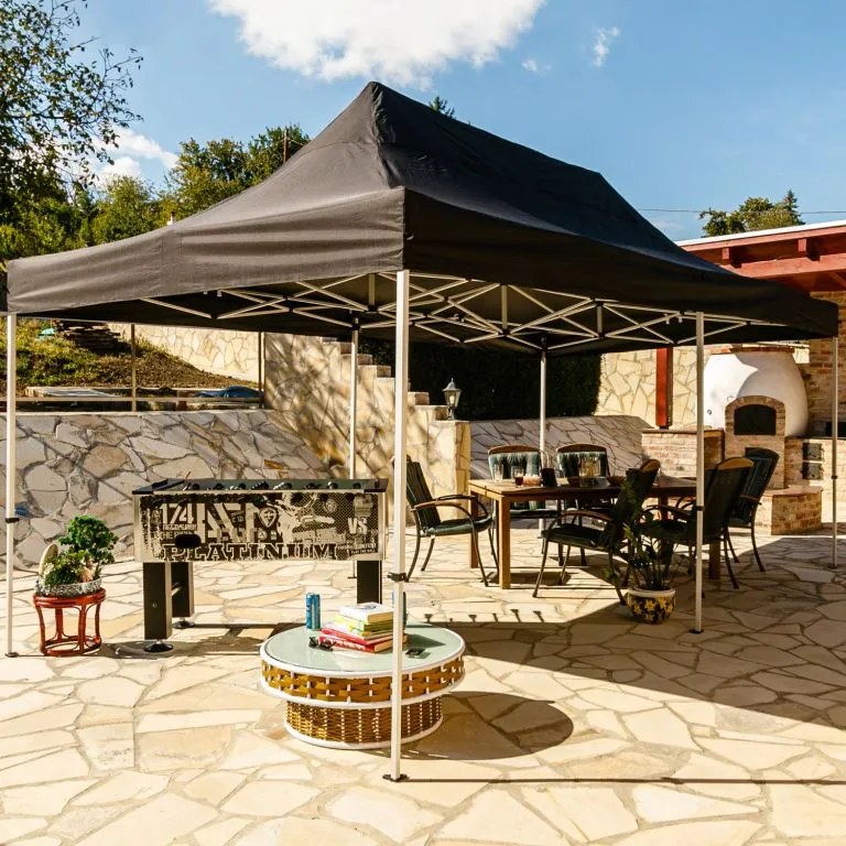 Namiot ogrodowy 3 x 6 INSTENT - system nożycowy  - kolor czarny