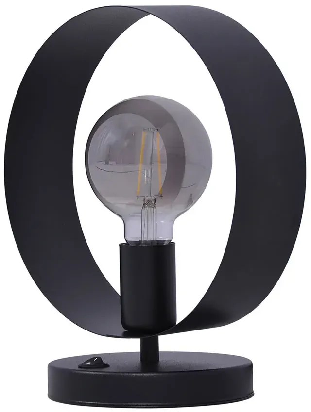 Czarna industrialna lampa stołowa - S904 C2-H78