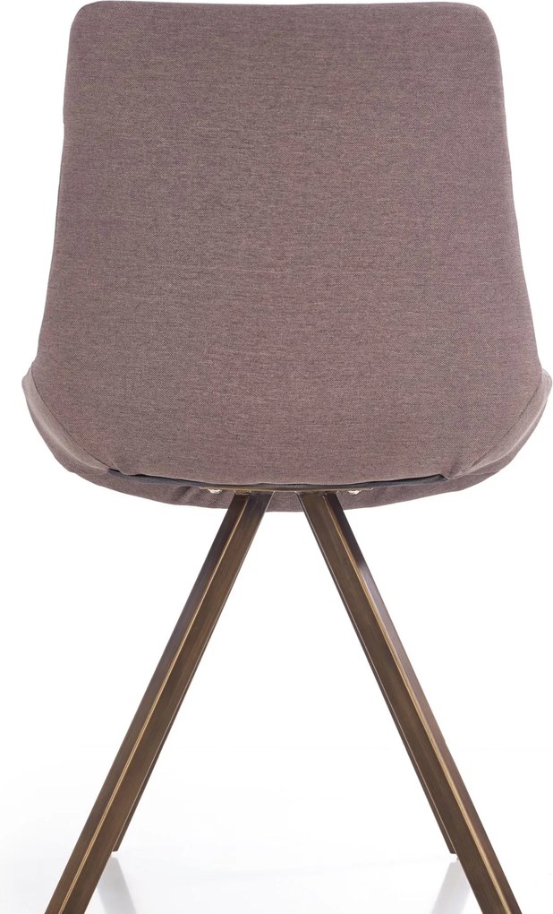 Krzesło tapicerowane tkaniną na stalowych nogach K290