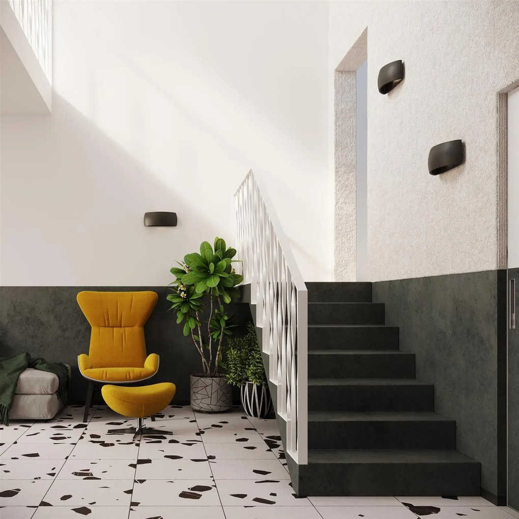 Kinkiet ceramiczny PONTIUS czarny SOLLUX LIGHTING