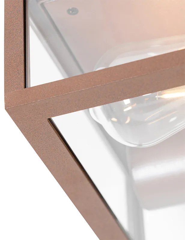 Zewnetrzna Industrialna lampa sufitowa rdzawo-brązowa IP44 2-światła - CharloisDesignerski Oswietlenie zewnetrzne