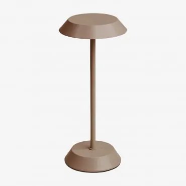 Bezprzewodowa Lampa Stołowa Led Do Użytku Zewnętrznego Z Żelaza Oravella Moka Brown - Sklum