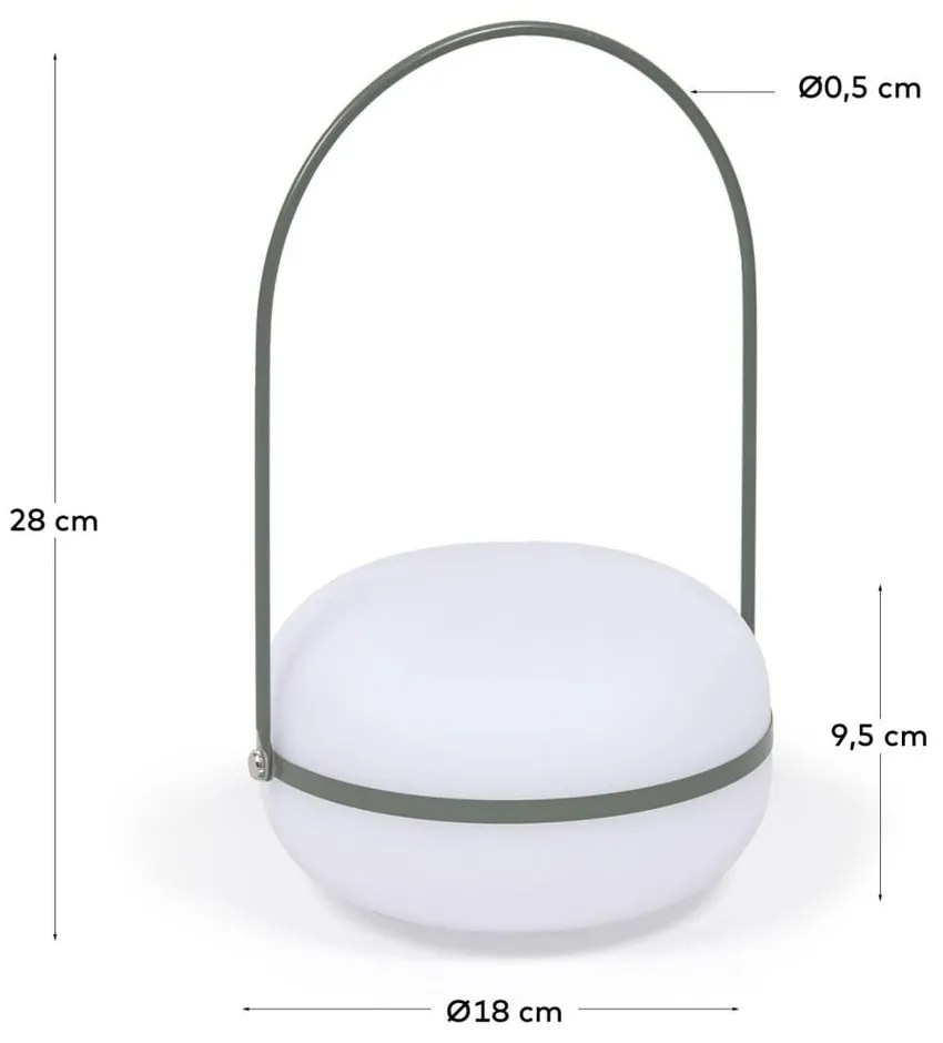 Lampa zewnętrzna LED ze ściemniaczem na USB ø 18 cm Tea – Kave Home