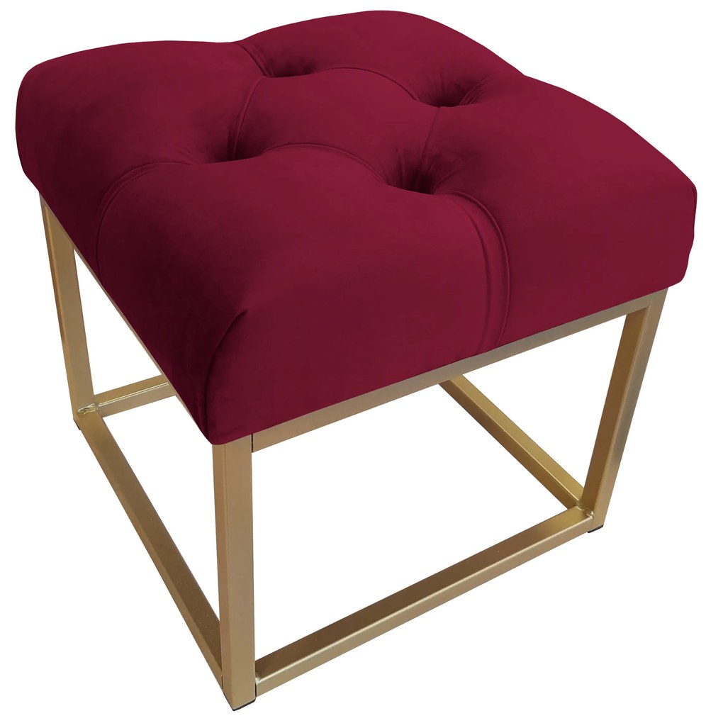 Pufa CHESTERFIELD LOFT ławka postawa złota MG31