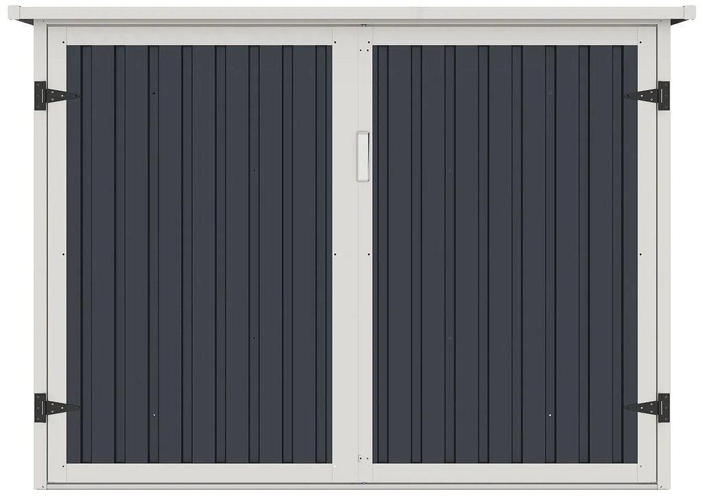 Wiata na rowery ze stali galwanizowanej antracytowa 4 m² na 4 rowery – NIKI