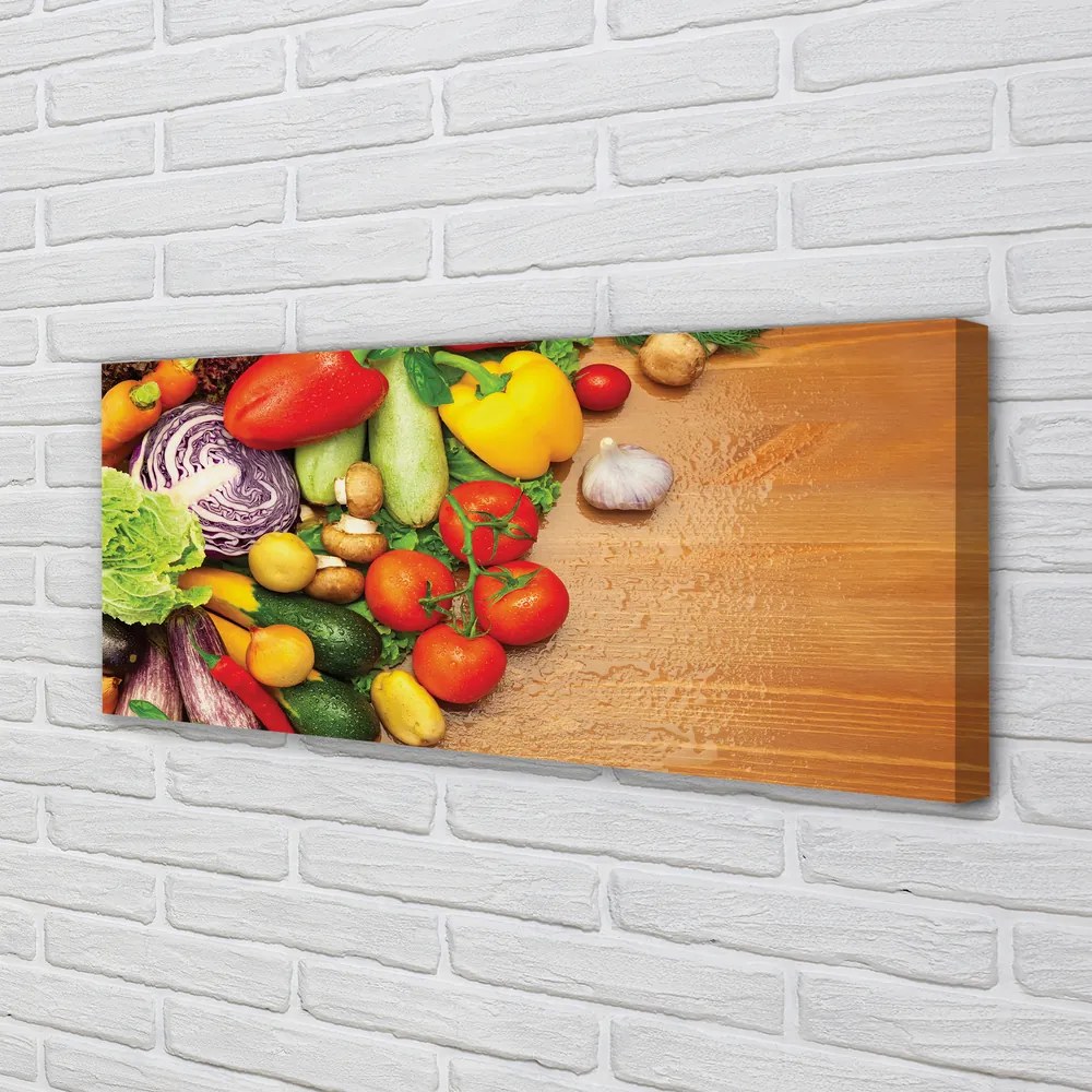 Zdjęcie na płótnie Warzywny Duet z Czosnkiem