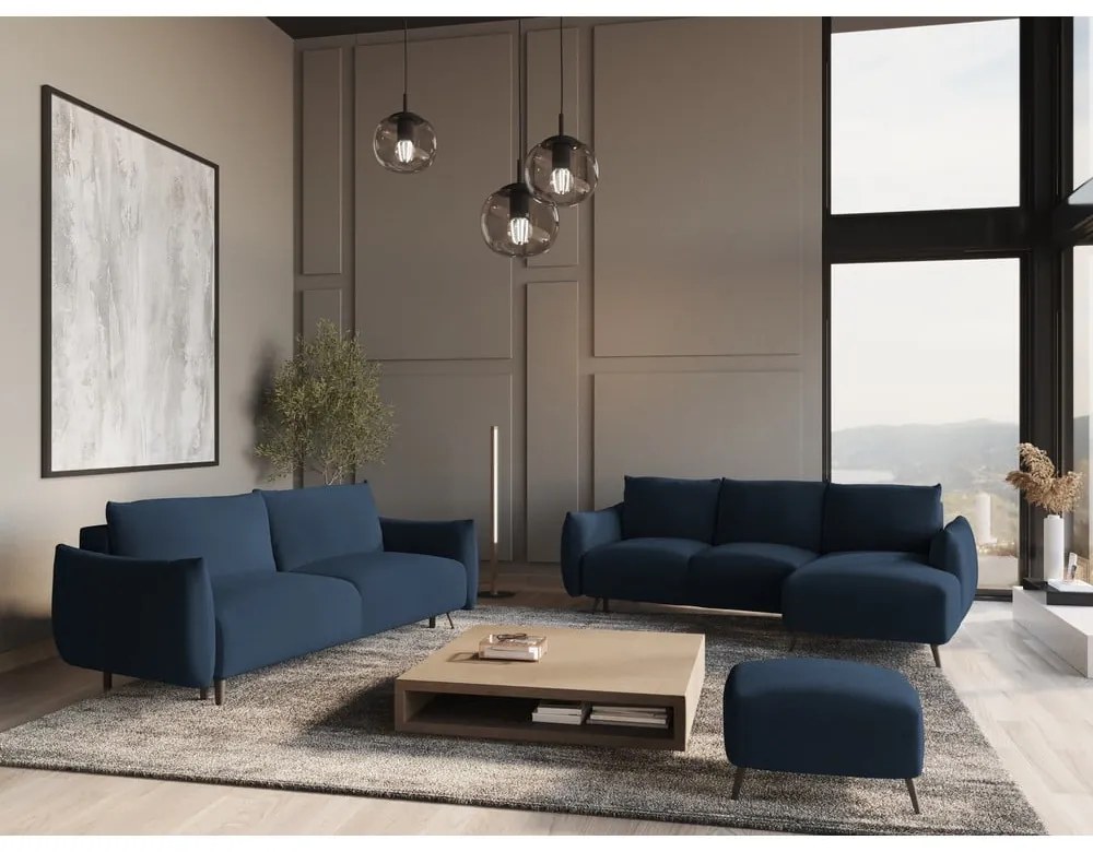 Niebieska sofa 230 cm Malie – Makamii