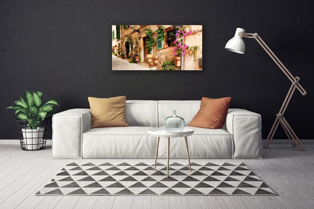 Obraz na płótnie Minimalistyczna Bryła Domu