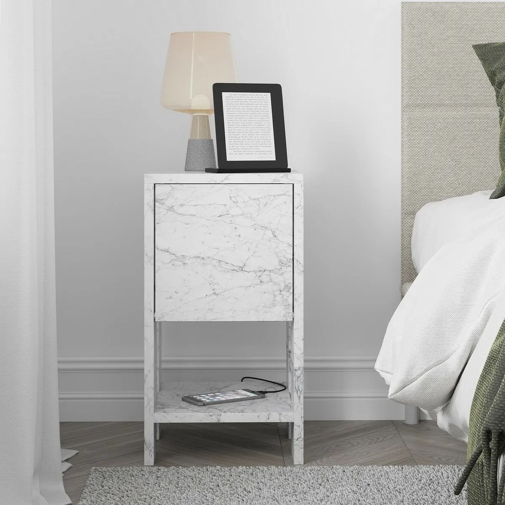 Szafka nocna Ema Carrara Marble
