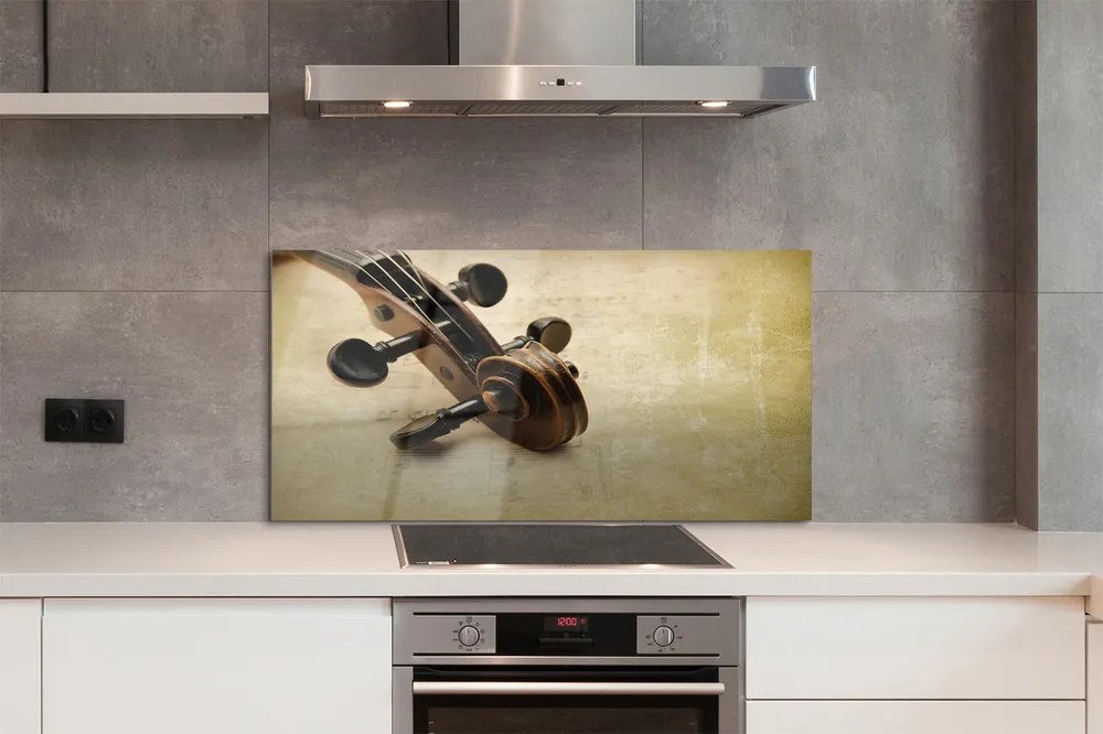 Szklany Panel Gitara nuty