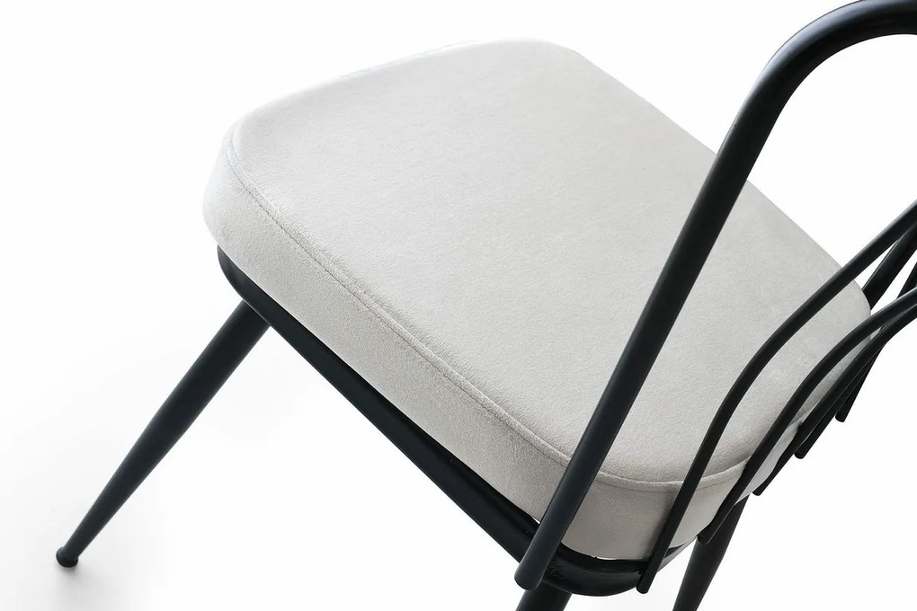 Zestaw krzeseł do jadalni Yildiz White, 4 szt.