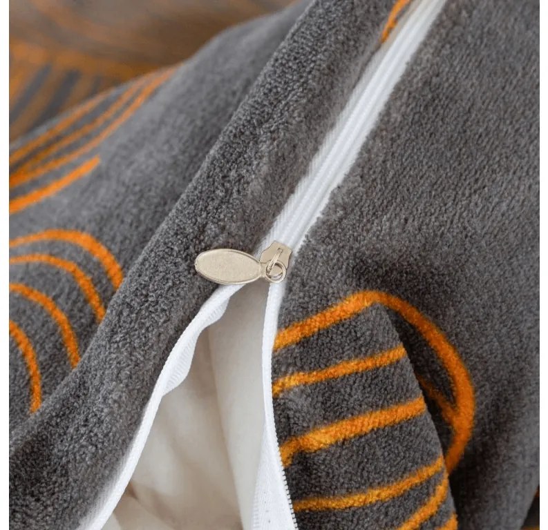 PrzytulneMieszkanie.pl PrzytulneMieszkanie.pl Pościel z mikropluszu TESICA szara Rozmiar pościeli: 70 x 80 cm | 140 x 200 cm