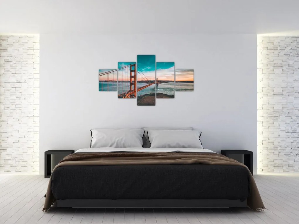 Obraz - Golden Gate, San Francisco (125x70 cm)