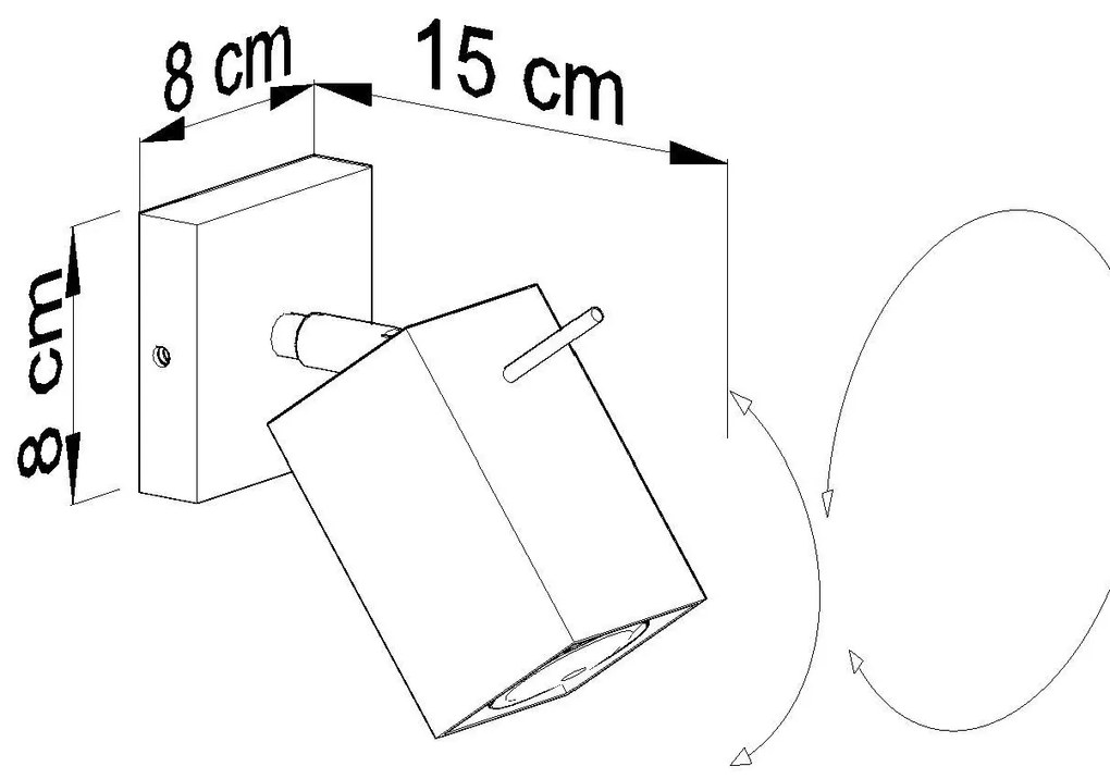 Halogenowy kinkiet nad lustro G9-G01