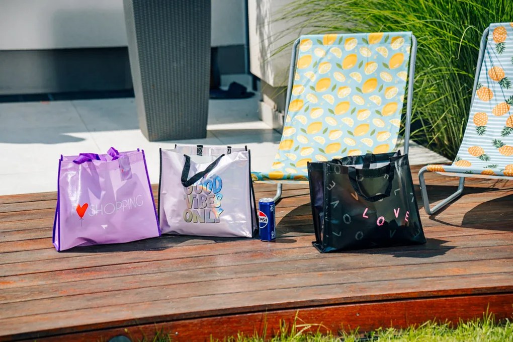 Torba na zakupy SHOP & GO 37 cm - różne warianty Wersja: Metadots