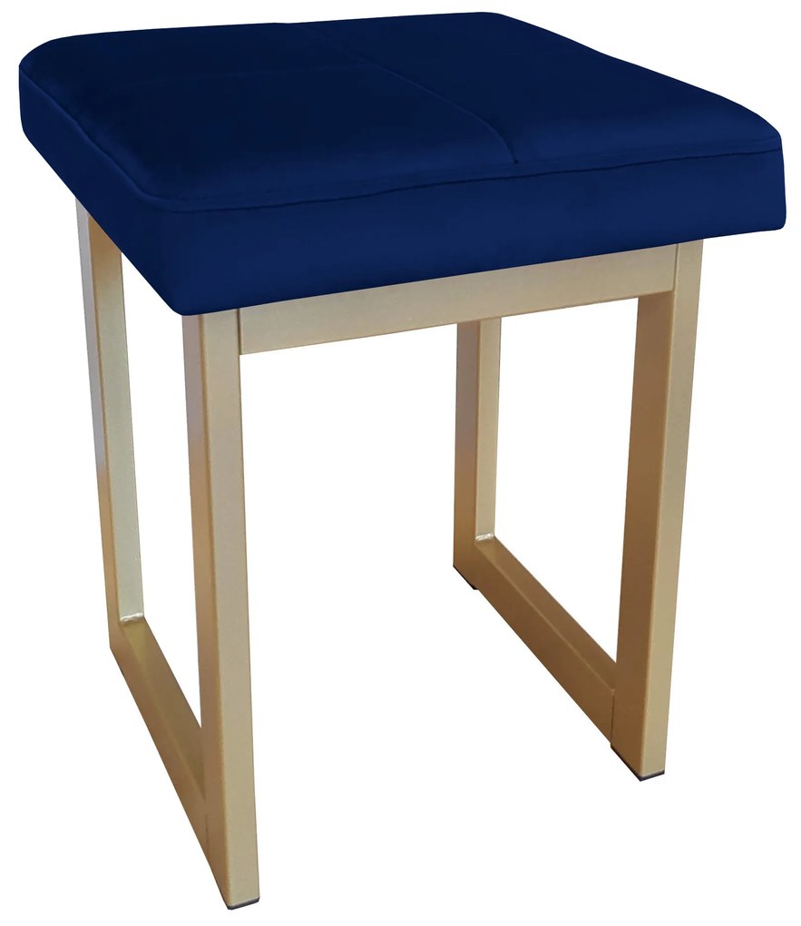 TABORET SOLID 45cm STOŁEK LOFT podstawa złota MG16