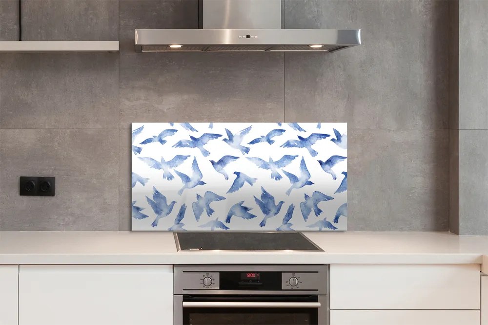 Panel szklany do Kuchni Ptasia Kompozycja Malarska