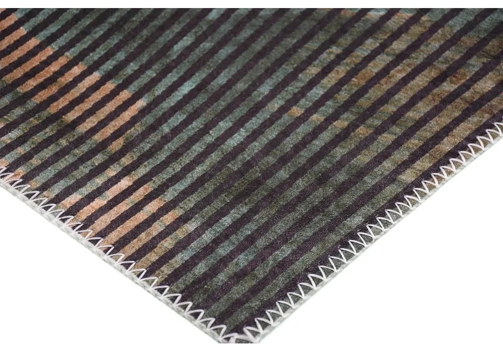 Ciemnozielony dywan odpowiedni do prania 80x50 cm – Vitaus