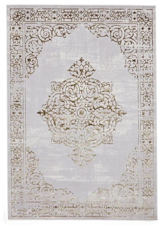 Dywan w jasnoszaro-złotym kolorze 80x150 cm Artemis – Think Rugs