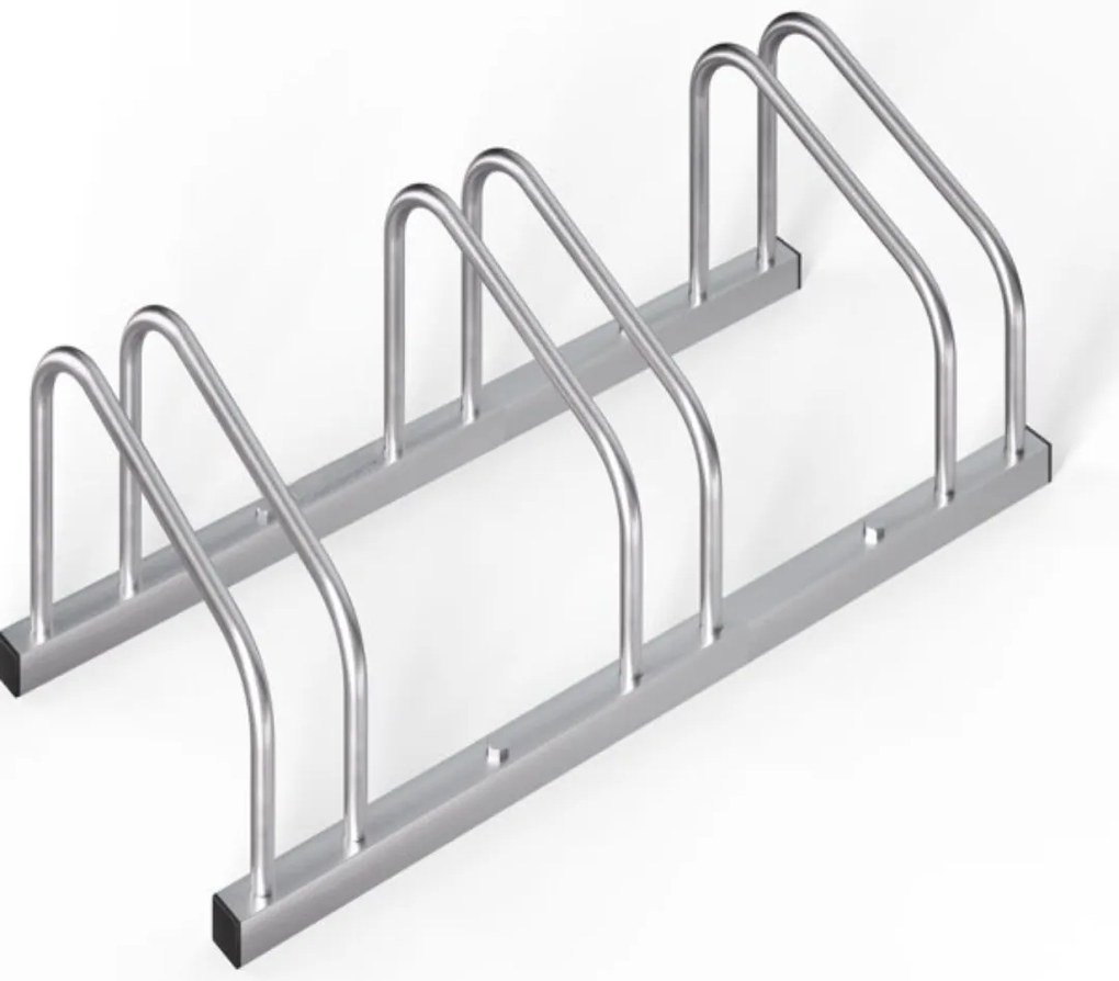 Stojak na 3 rowery BIKE, 84x32x27cm, srebrna Jurhan