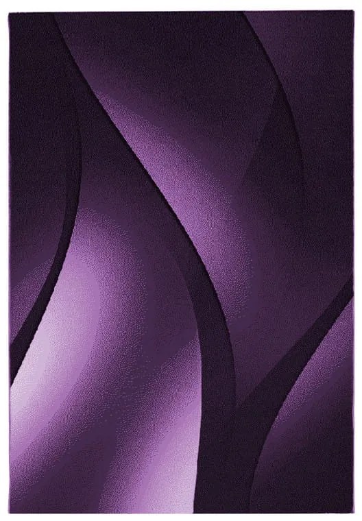 Dywan nowoczesny Plus Linie fioletowy 140 cm x 200 cm