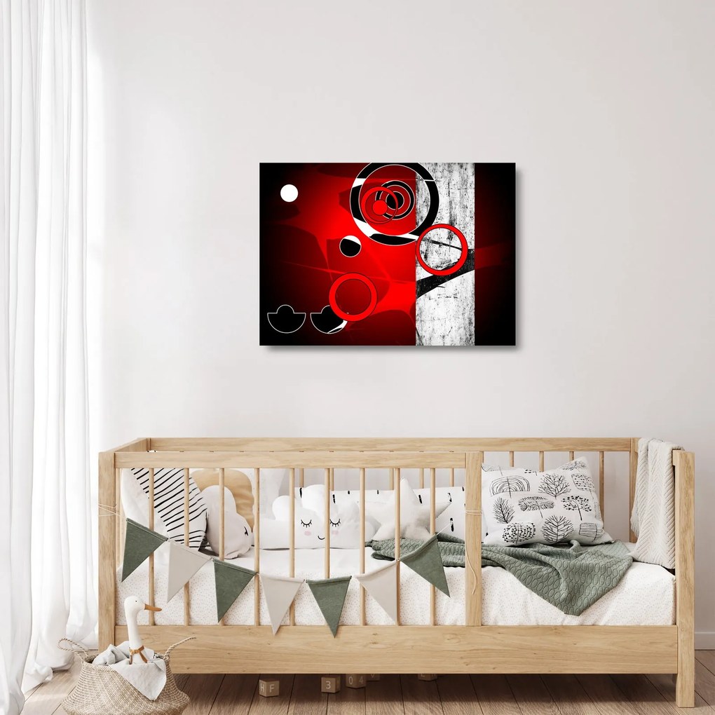 Obraz na szkle abstrakcji (70x50 cm)