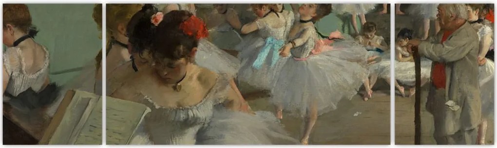 Obraz - Edgar Degas, The Dance Class, reprodukcje (170x50 cm)