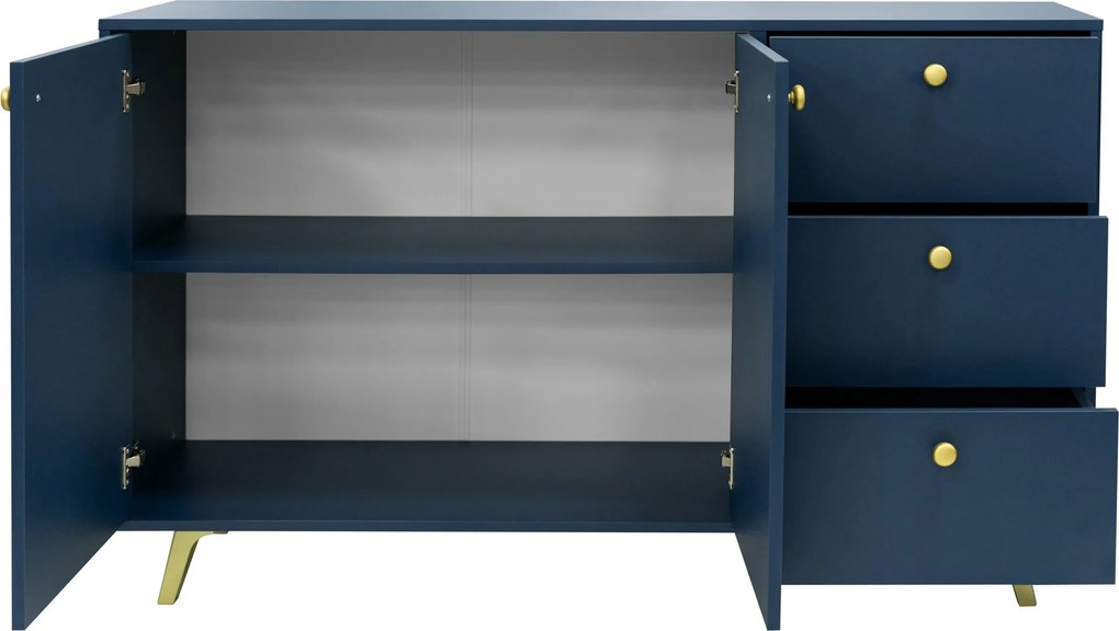 Komoda GALIO 100 cm do Salonu Sypialni Odcienie niebieskiego