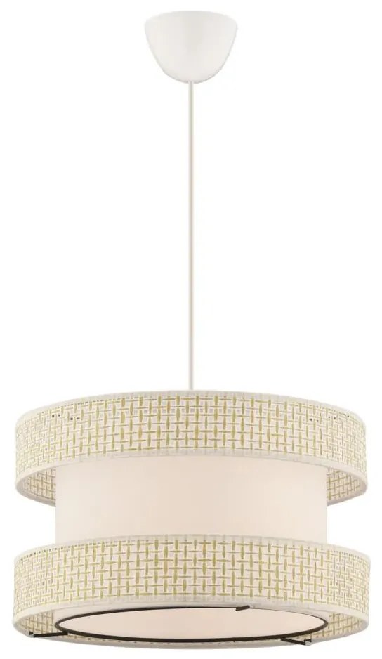 Lampa wisząca na lince HALO 1xE27/60W/230V kremowa