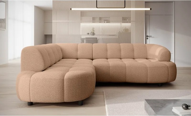 Narożnik VELPA L z elektryczną regulacją siedziska Lewostronny w tkaninie JAGUAR 17 WERSAL