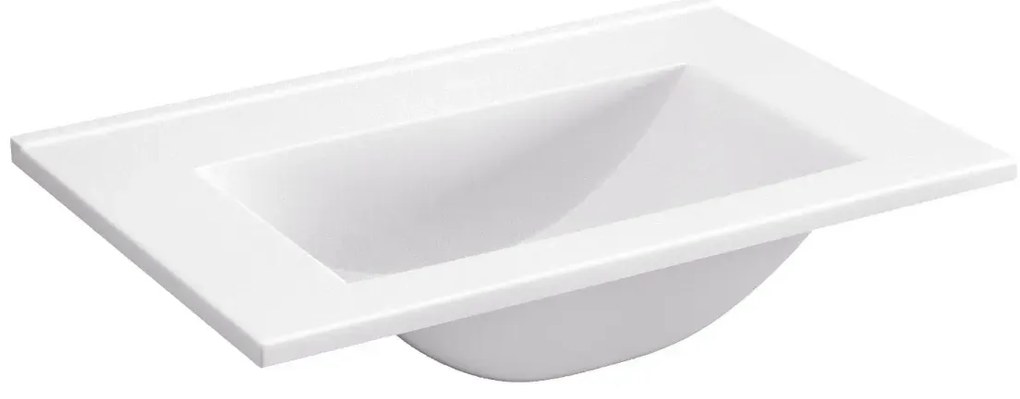 Szafka pod umywalkę L-WOOD 59 cm biały połysk KROFAM