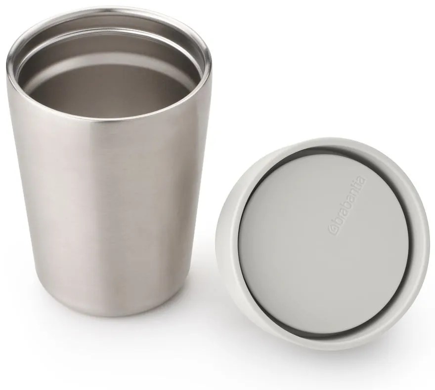 Jasnoszary kubek termiczny 200 ml Make &amp; Take – Brabantia