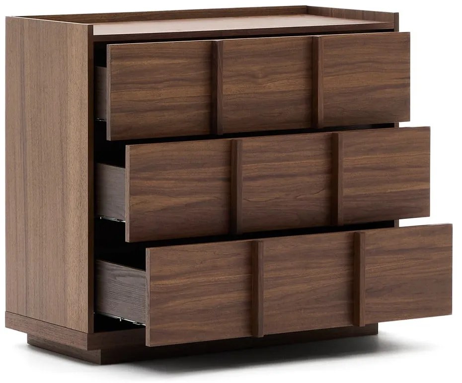 Brązowa komoda w dekorze orzecha 100x78x50 cm Onix – Kave Home