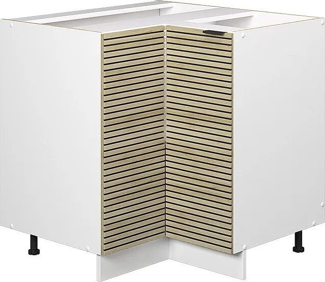 Szafka narożna panel dębowy 80.5x51.6x82 fame-line