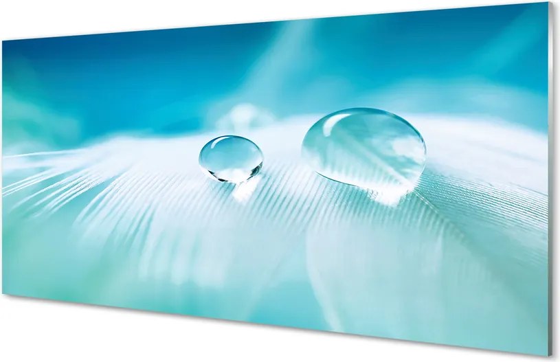 Panel nad Blat Kuchenny Makro Detal Kropli Wody