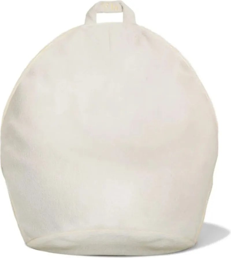 Jasna pufa z przyjemnego materiału BINI SOFT BUTTER - L