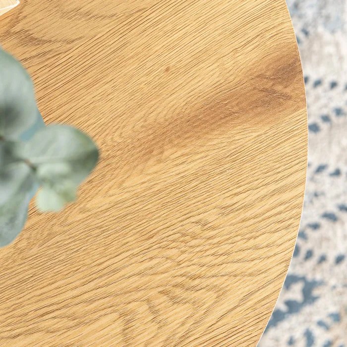 Zestaw Stolików Kawowych DELIA 43 cm/53 cm Dąb Złoty Nowoczesny Loft