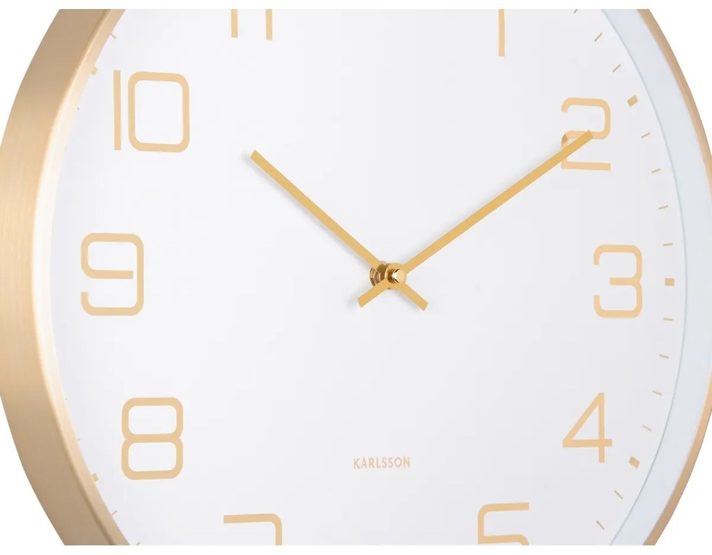Zegar ścienny Karlsson 5973WH biały, średnica 40cm